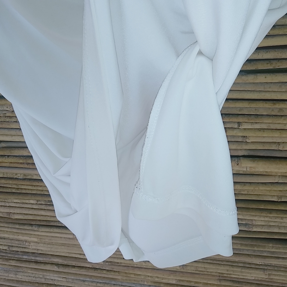 Travel Smith S White Stretch Top - Picture 5 of 8